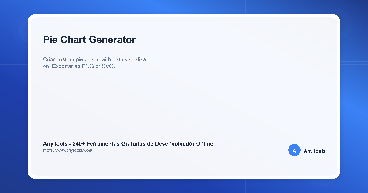 Pie Chart Generator - Data Visualization Tool | AnyTools